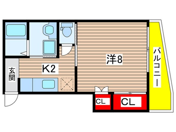 ハイムKUSAKIの物件間取画像